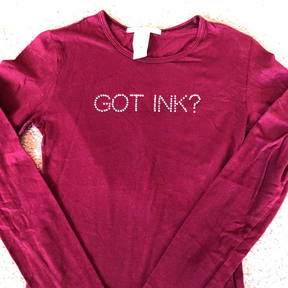 Got ink? Bling. Maroon